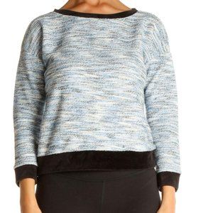 Juicy Couture Pullover Knit Velvet Detail Sweater Top XL